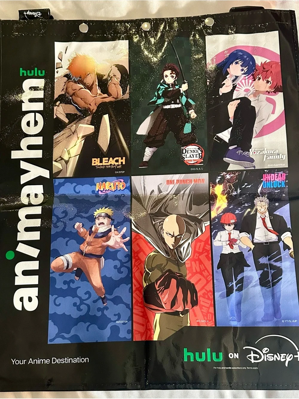2026 SDCC Comic Con Backpack Bag Animayhem Hulu Demon Slayer Event Guide Pin